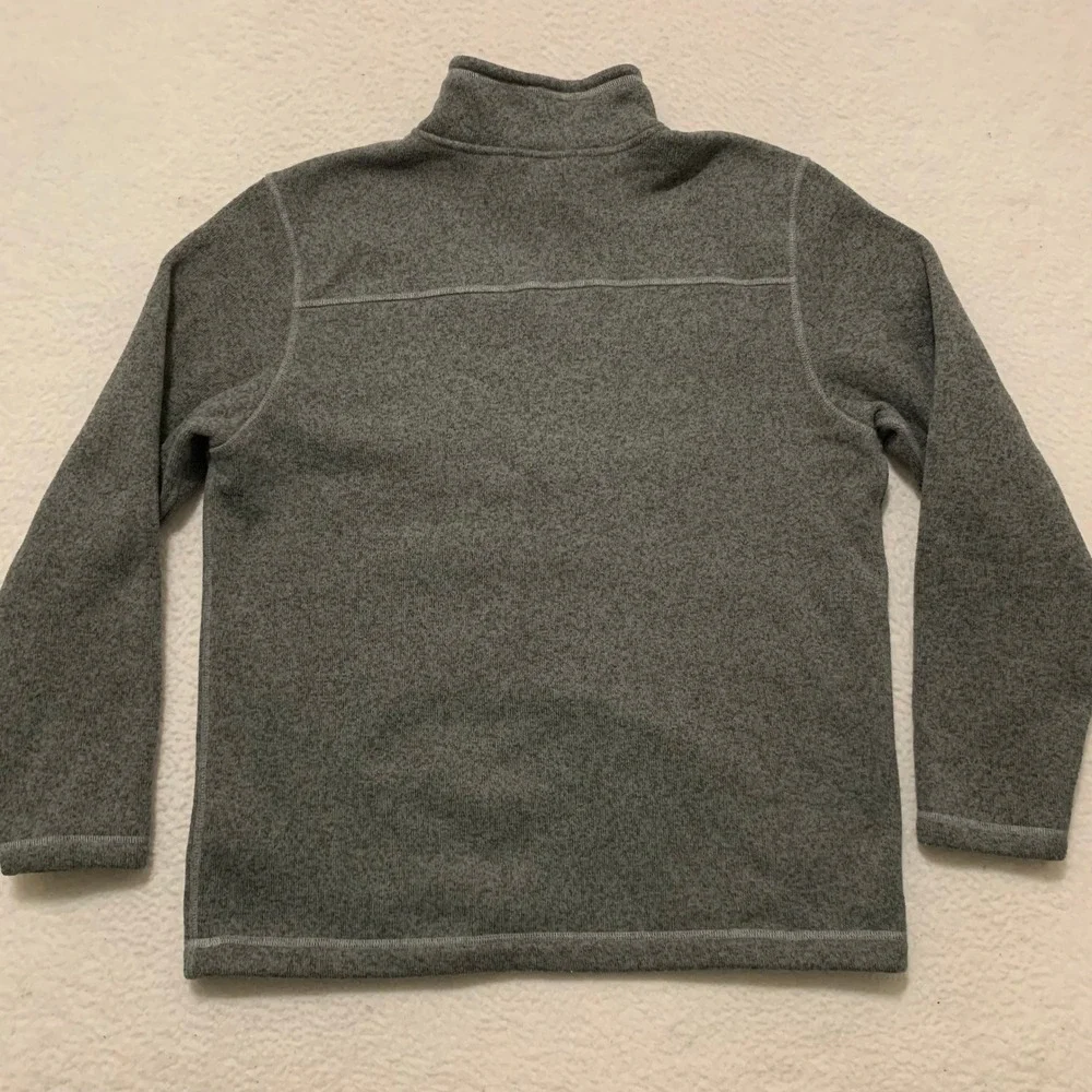 The North Face Gordon Lyons 1/4 Zip Fleece Pullover Mens XL Sweater Knit Gray